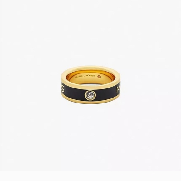 Marc Jacobs Gold and Black Ring - Picture 4 of 6